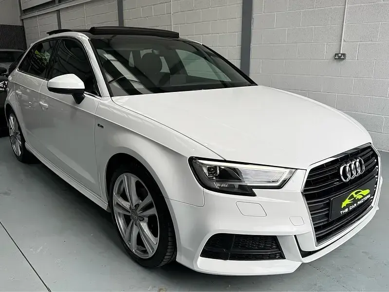 Used Audi A3 S-Line 150 HP (110 kW) 2016 White Hatchback