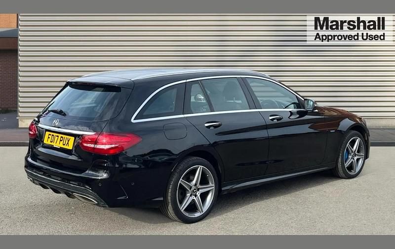 Used Mercedes C350e AMG Line Premium 293 HP (215 kW) 2017 Black Estate