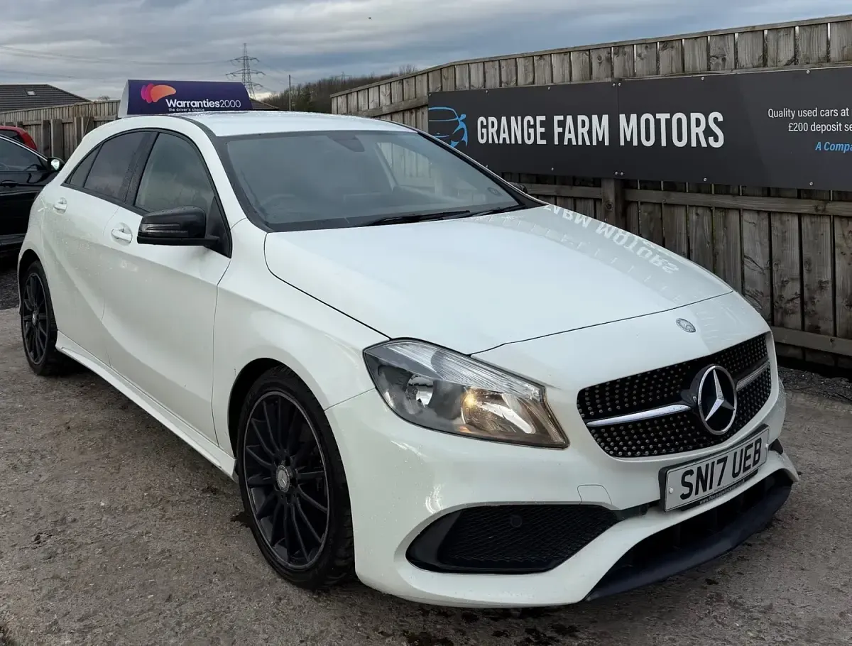Used Mercedes A200 AMG line 136 HP (100 kW) 2017 White Hatchback