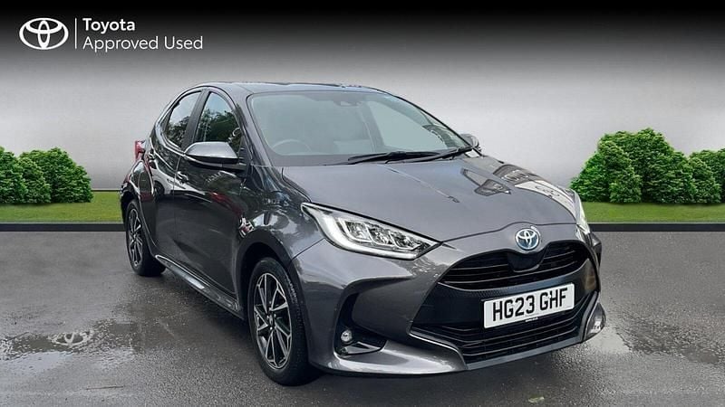 Grey Used 2023 Toyota Yaris Hybrid Design Hatchback | £17,842 (Super price) - Image 1/4