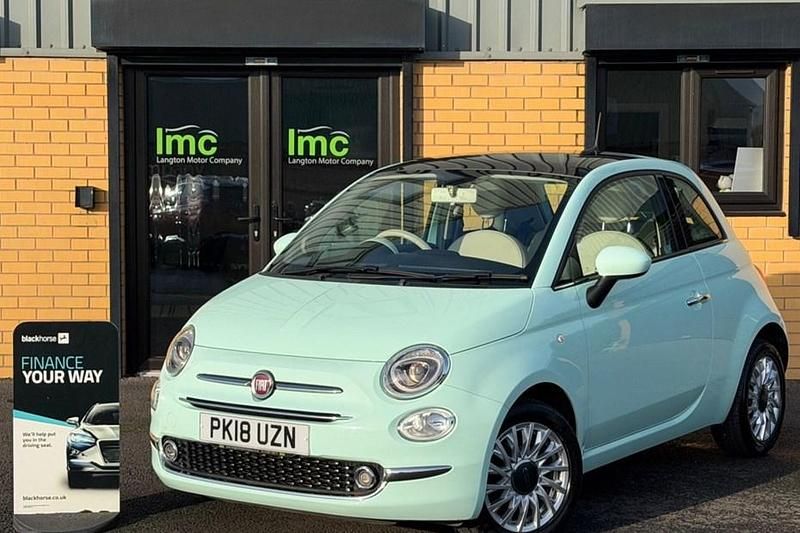 Used Fiat 500 Lounge 69 HP (50 kW) 2018 Green Hatchback