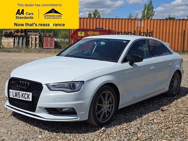 Used Audi A3 S-Line 140 HP (102 kW) 2015 White Sedan