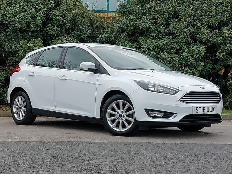 White Used 2018 Ford Focus Titanium Hatchback | £8,998 (Super price) - Image 1/4