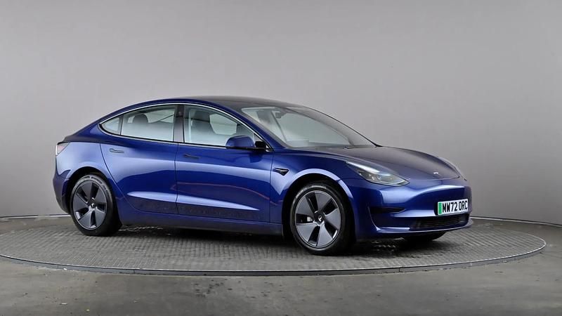 Blue Used 2022 Tesla Model 3 Sedan | £17,488 (Good price) - Image 1/3