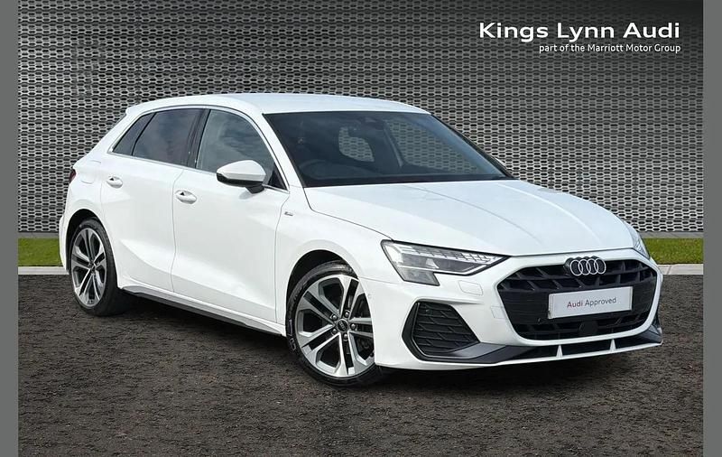 Used Audi A3 S-Line 113 HP (83 kW) 2025 White Hatchback