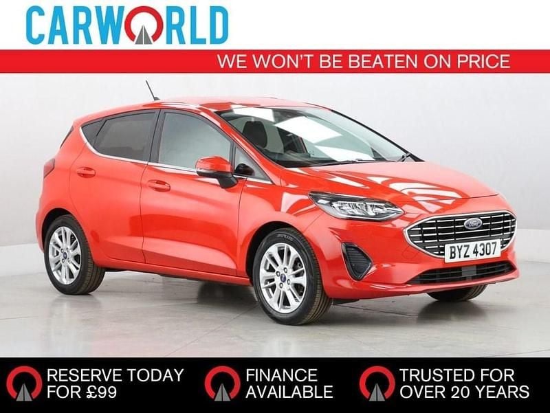 Red Used 2022 Ford Fiesta Titanium Hatchback | £7,690 (Super price) - Image 1/4