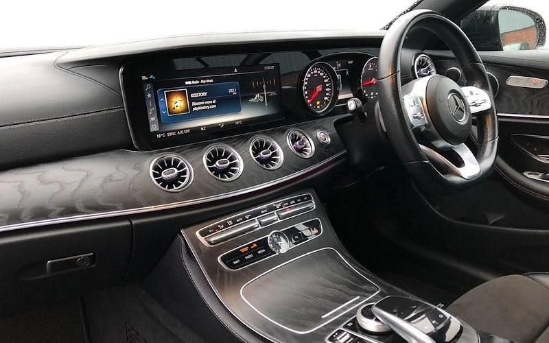 Used Mercedes E220 AMG line 194 HP (142 kW) 2018 Black Cabriolet