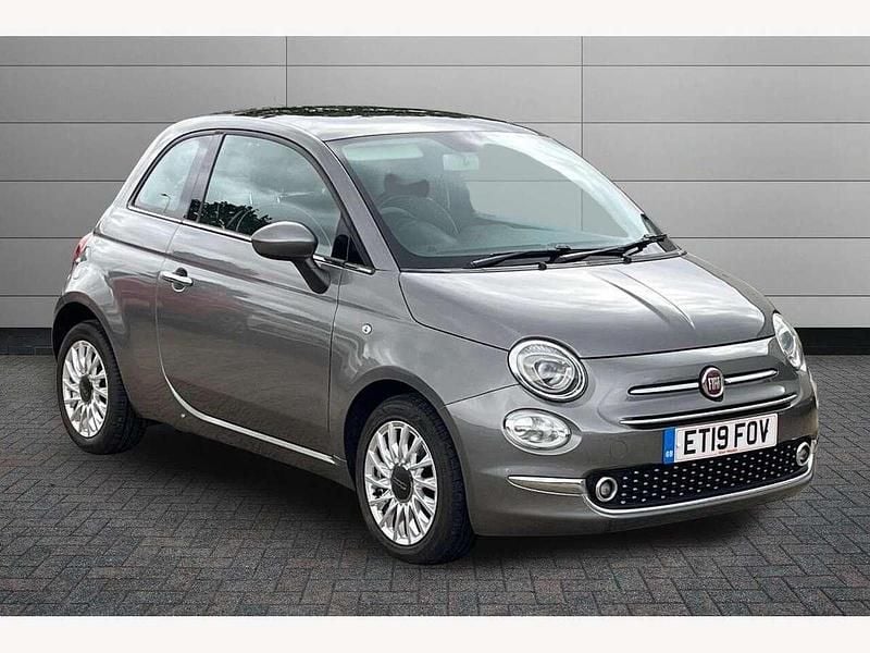 Grey Used 2019 Fiat 500 Lounge Hatchback | £6,990 (Fair price) - Image 1/2