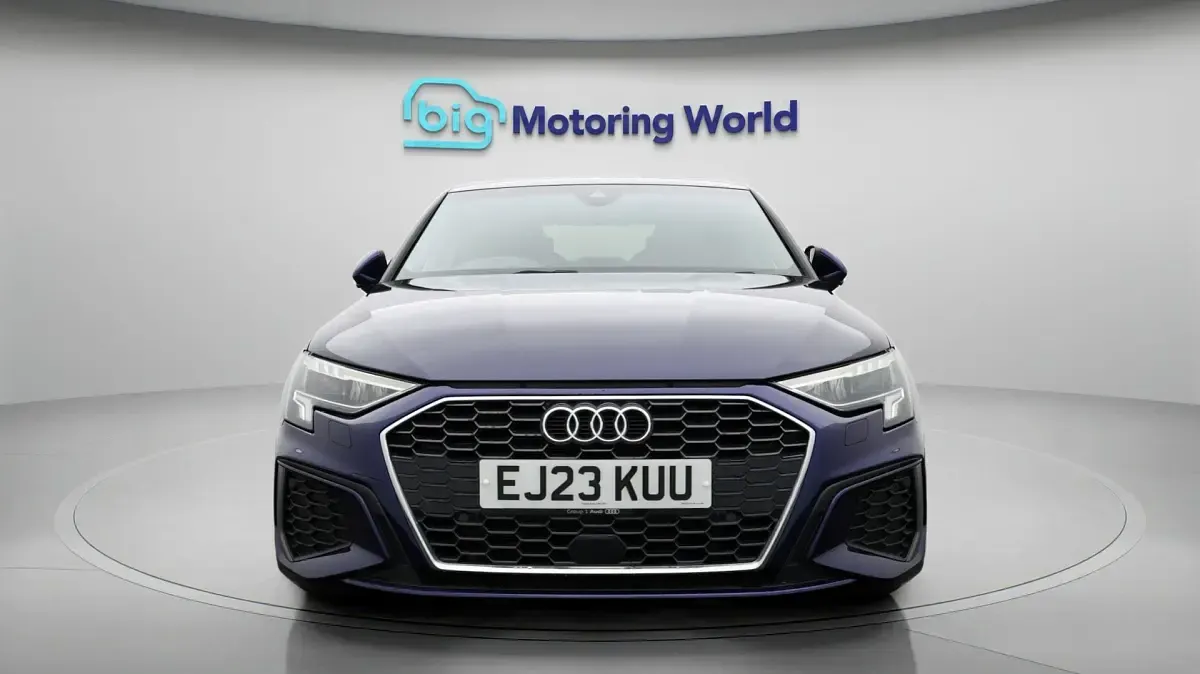 Used Audi A3 S-Line 110 HP (80 kW) 2023 Blue Sedan