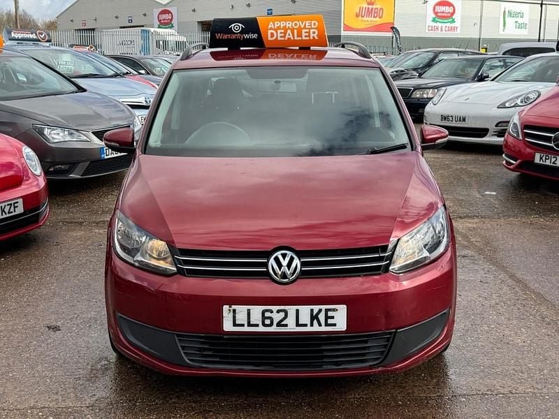 Used VW Touran S 105 HP (77 kW) 2012 Red MPV