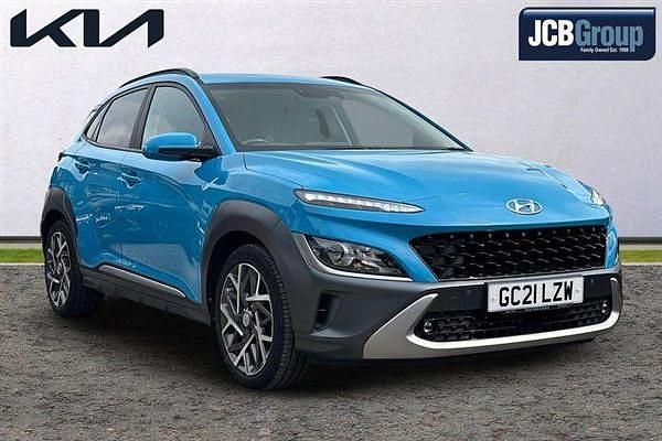 Blue Used 2021 Hyundai Kona Premium SUV | £13,795 (Good price) - Image 1/4