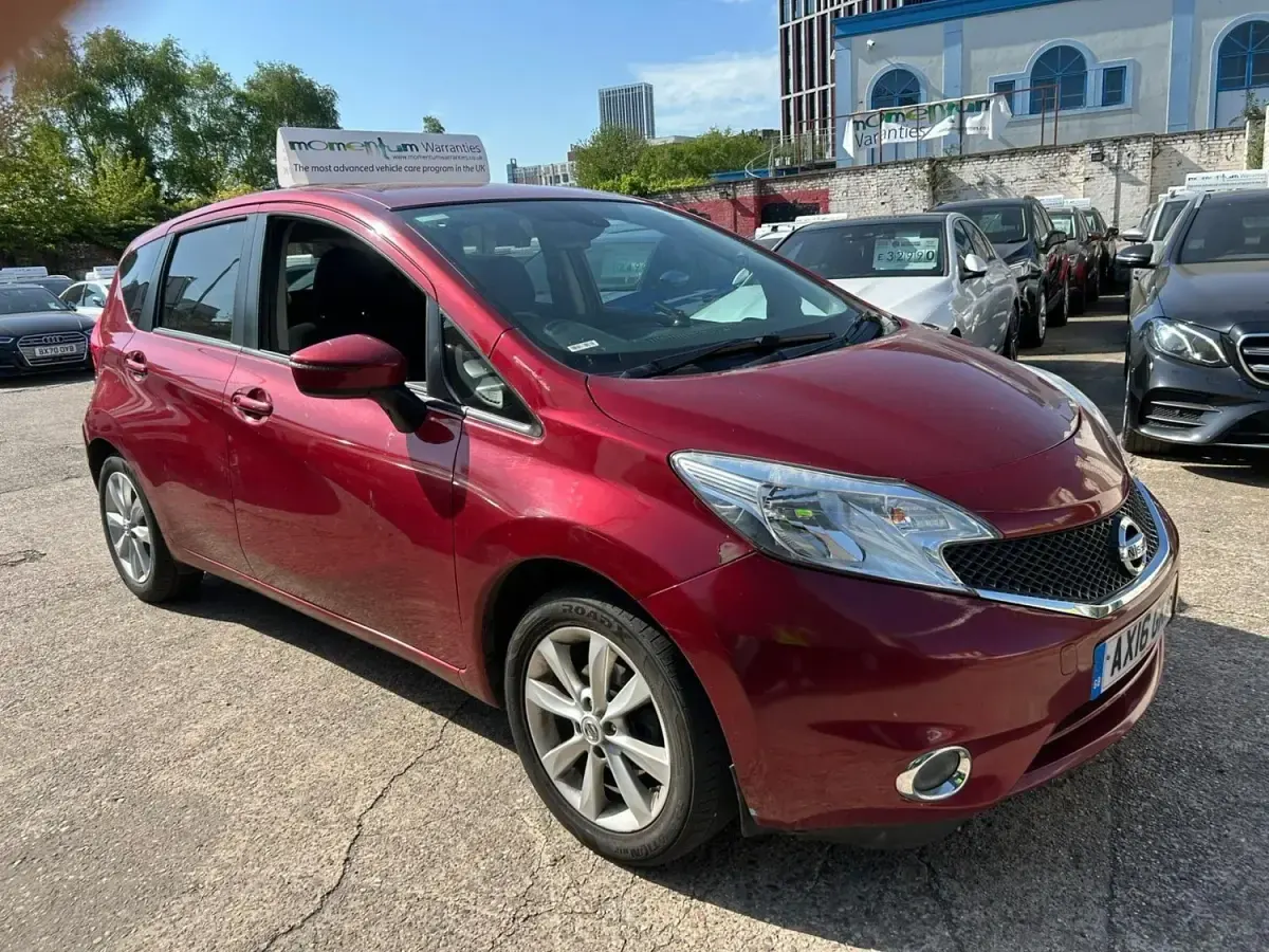 Begagnad Nissan Note Acenta Premium 2016 Röd Halvkombi