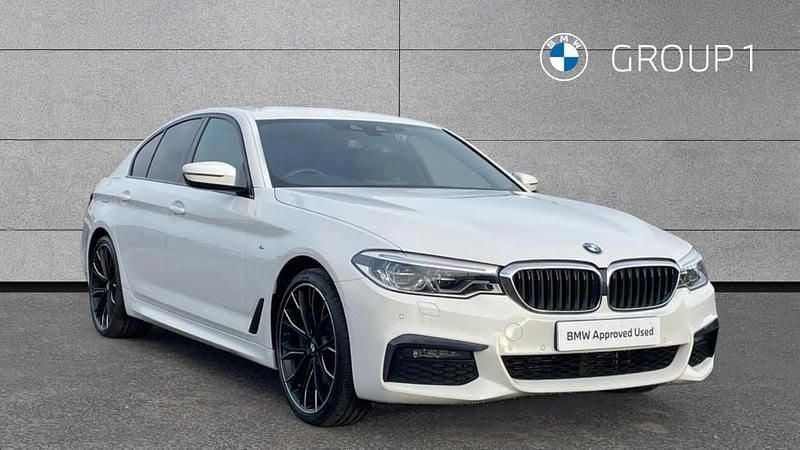 White Used 2020 BMW 530 M Sport Sedan | £22,993 (Good price) - Image 1/4