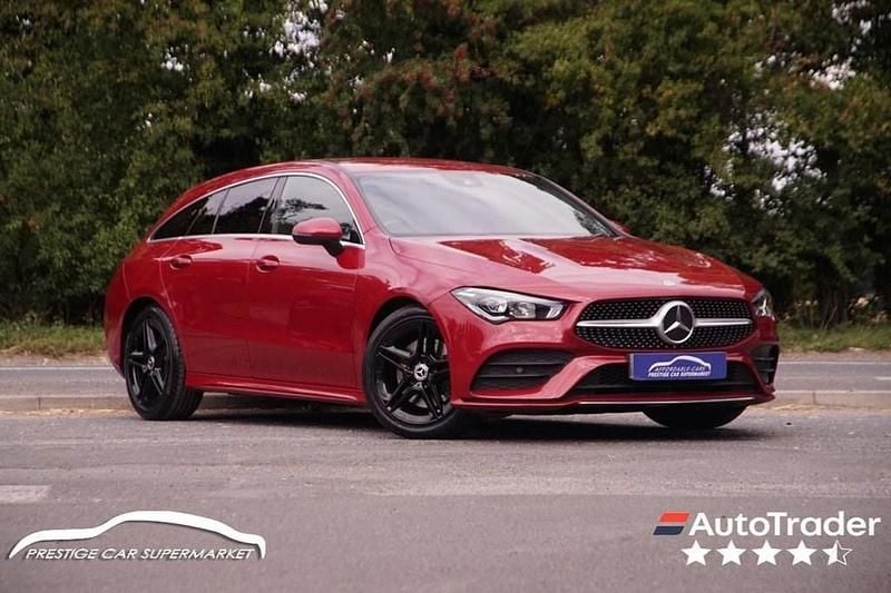 Red Used 2021 Mercedes CLA200 Shooting Brake AMG line Estate | £16,799 (Good price) - Image 1/4