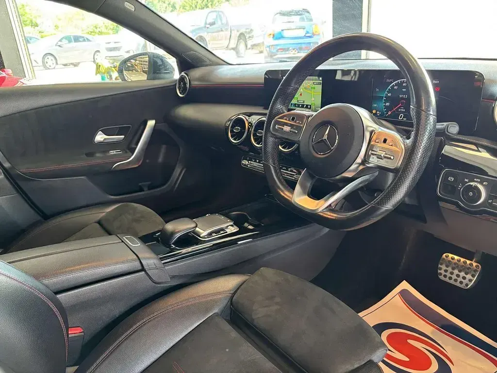 Used Mercedes A200 AMG line 150 HP (110 kW) 2019 Black Hatchback
