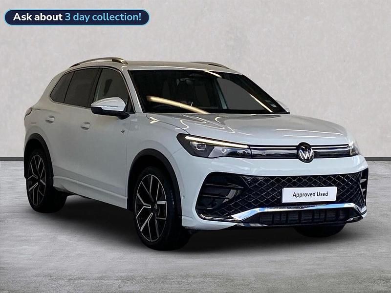 White Used 2025 VW Tiguan R-line SUV | £34,574 (A bit pricey) - Image 1/4