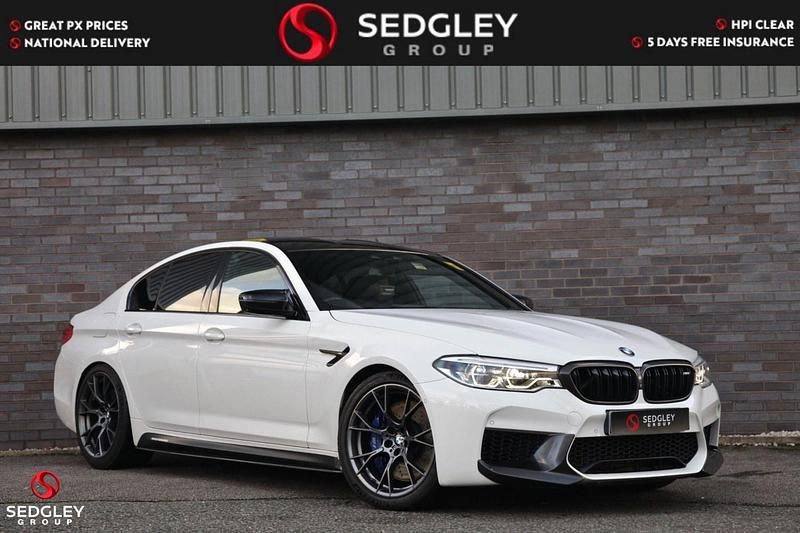 White Used 2018 BMW M5 Competition Edition Sedan | £36,995 (Expensive) - Image 1/4