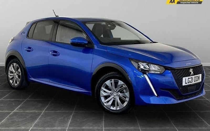 Blue Used 2021 Peugeot e-208 Allure Hatchback | £9,995 (Good price) - Image 1/2