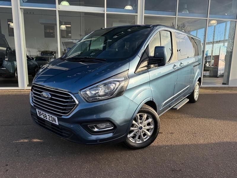 Blue Used 2019 Ford Tourneo Custom Titanium Van | £18,495 (Fair price) - Image 1/4