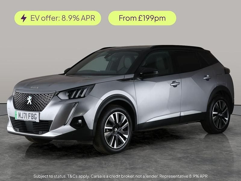 Grey Used 2021 Peugeot e-2008 Premium SUV | £12,745 (Fair price) - Image 1/2