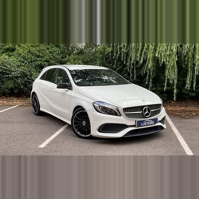 Solid cirrus white Used 2017 Mercedes A200 AMG Line Premium Hatchback | £11,450 (Good price) - Image 1/4