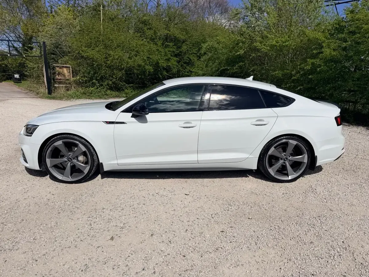 Used Audi A5 Sportback Black Edition 190 HP (139 kW) 2019 White Hatchback