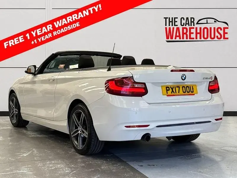 Used BMW 218 Sport Line 150 HP (110 kW) 2017 White Cabriolet