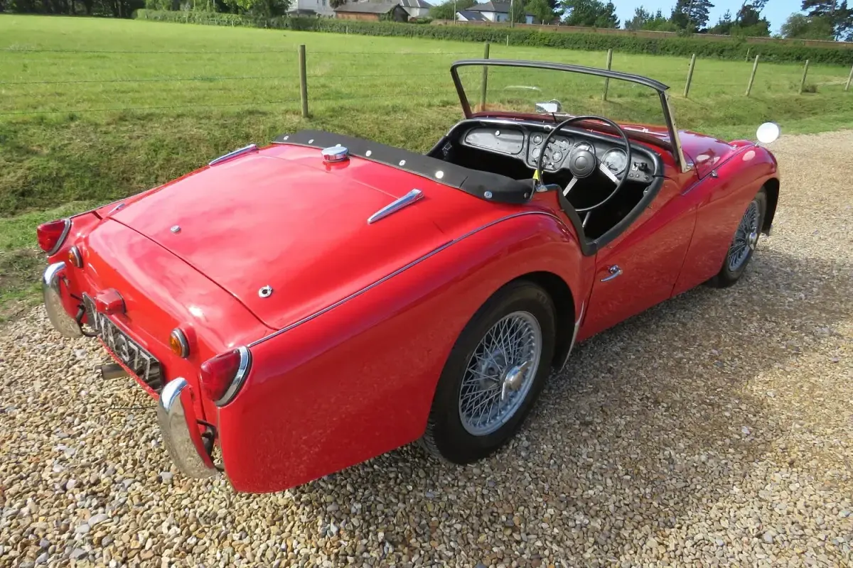 Used Triumph TR3 1957 Red Cabriolet