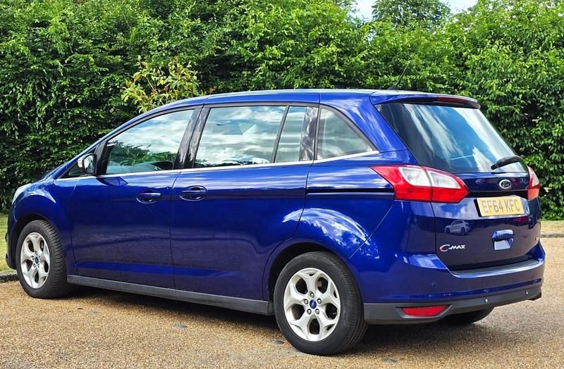Used Ford Grand C-Max Zetec 125 HP (91 kW) 2014 Blue MPV