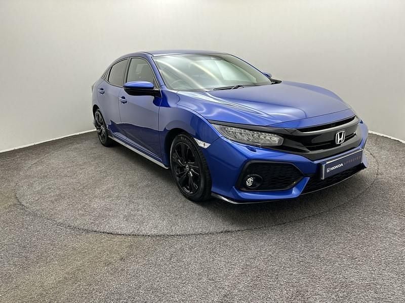 Brilliant sporty blue Used 2019 Honda Civic Sport Hatchback | £14,490 (Good price) - Image 1/4