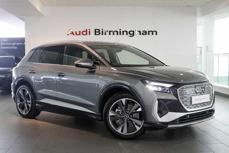 Grey Used 2022 Audi Q4 e-tron S-Line SUV | £31,500 (Good price) - Image 1/4