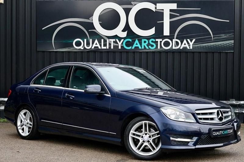 Blue Used 2013 Mercedes C220 AMG Sedan | £7,995 (Fair price) - Image 1/1