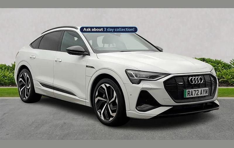 White Used 2023 Audi e-tron Sportback Black Edition SUV | £35,222 (Expensive) - Image 1/4