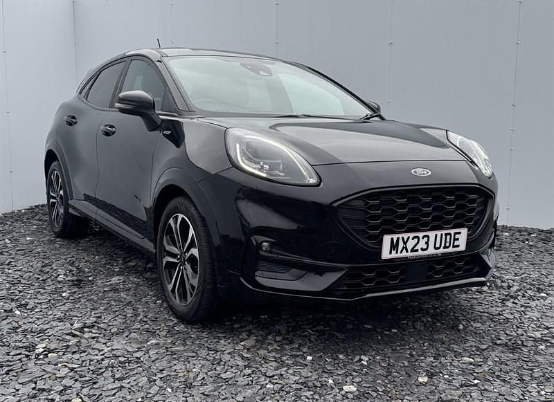 Black Used 2023 Ford Puma Gen-E ST-Line SUV | £15,995 (Fair price) - Image 1/4