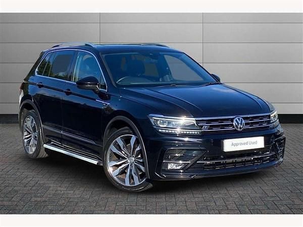 Black Used 2017 VW Tiguan R-line SUV | £18,950 (Fair price) - Image 1/3