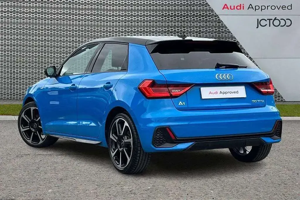 Used Audi A1 Black Edition 109 HP (80 kW) 2022 Blue Hatchback