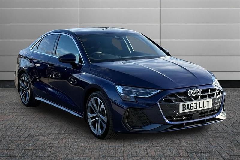 Used Audi A3 S-Line 150 HP (110 kW) 2025 Navarra blue Sedan