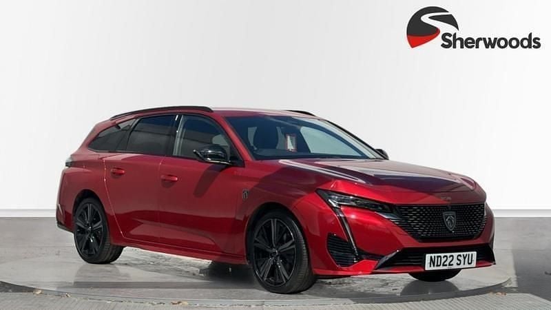 Red Used 2022 Peugeot 308 Premium Estate | £20,490 (Fair price) - Image 1/4
