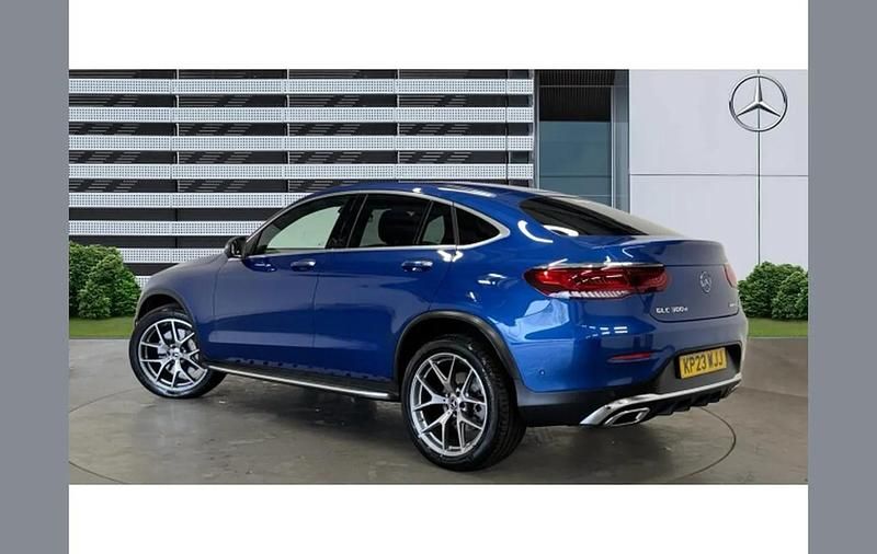 Used Mercedes GLC300 AMG line 245 HP (180 kW) 2023 Blue Coupe