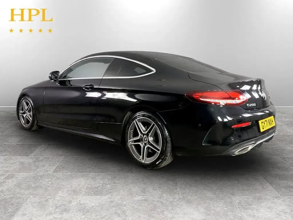 Used Mercedes C200 AMG line 198 HP (145 kW) 2021 Black Coupe