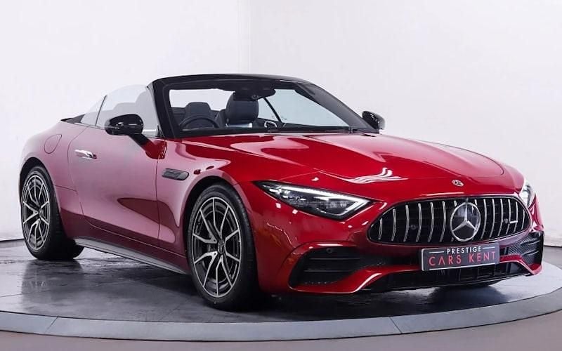 Red Used 2023 Mercedes SL43 AMG Premium Cabriolet | £74,000 - Image 1/4
