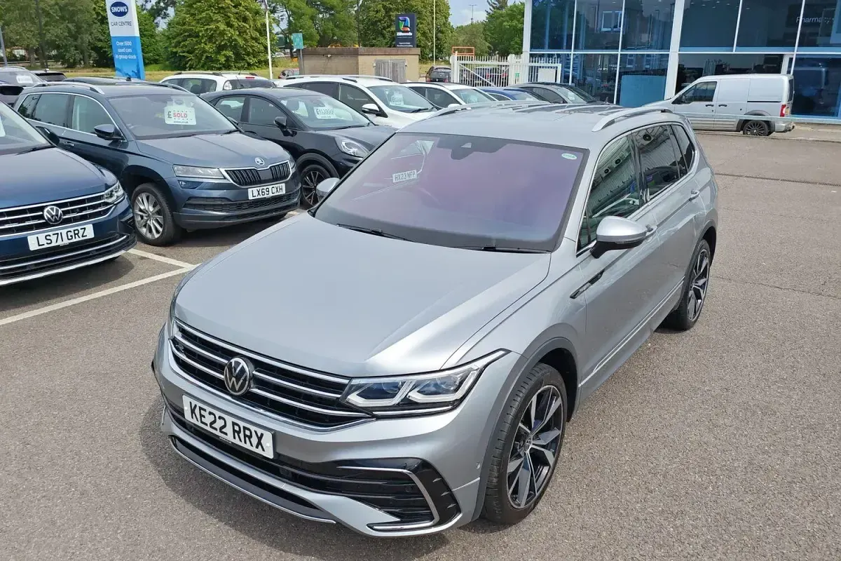 Used VW Tiguan Allspace R-line 150 HP (110 kW) 2022 Silver SUV