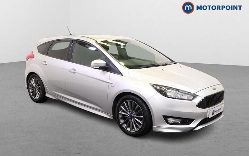 Silver Used 2017 Ford Focus ST-Line Hatchback | £9,299 (Good price) - Image 1/4