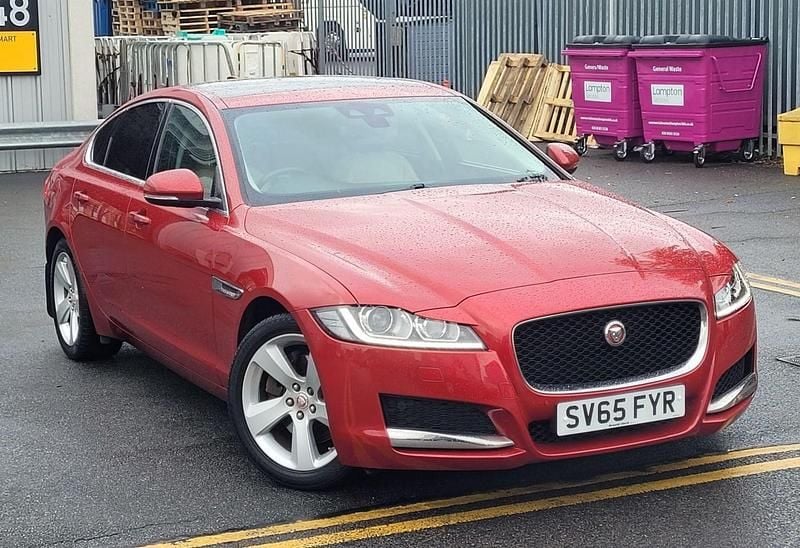 Red Used 2016 Jaguar XF Portfolio Sedan | £8,199 (Good price) - Image 1/4