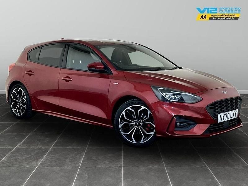 Red Used 2020 Ford Focus ST-Line X Hatchback | £12,595 (Good price) - Image 1/2