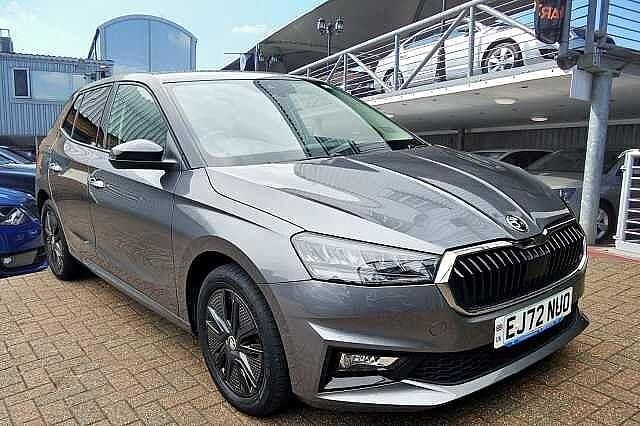 Graphite grey metallic black magic pearl effect Used 2023 Skoda Fabia Colour Edition Hatchback | £14,480 (Fair price) - Image 1/4