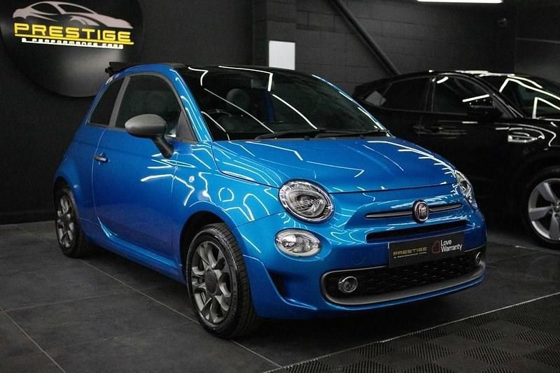 Used Fiat 500C S 69 HP (50 kW) 2017 Blue Cabriolet