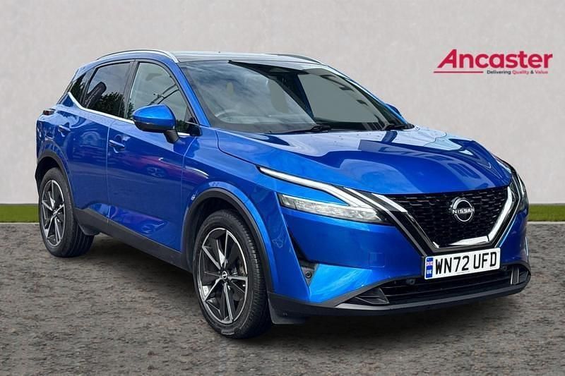 Tallic magnetic blue Used 2022 Nissan Qashqai Tekna SUV | £23,975 (Expensive) - Image 1/4