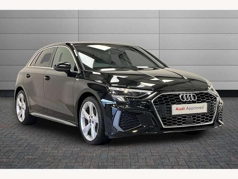 Black Used 2023 Audi A3 S-Line Hatchback | £20,490 (Fair price) - Image 1/4