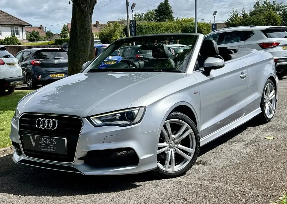 Used Audi A3 Cabriolet S-Line 110 HP (80 kW) 2017 Silver Cabriolet